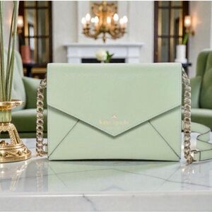 NWOT Kate Spade Cedar Street “Monday” Envelope Crossbody – Mint Mojito